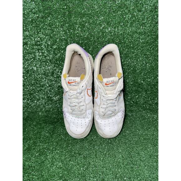 Nike Air Force 1 ‘Nike 101’ Women’s Size 9 White Leather Casual Shoes DX2348-100 - Picture 7 of 9